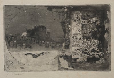 Baykuşlar Kalesi, 1887. by Felix Hilaire Buhot