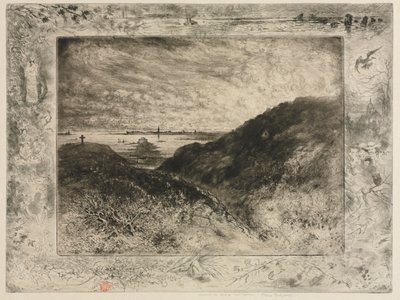 Uçurum: Saint-Malo Körfezi by Felix Hilaire Buhot