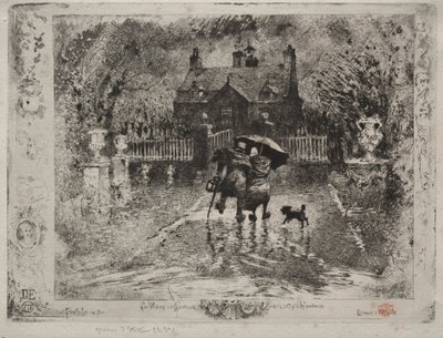 Ülke Komşuları, 1879-1880. by Felix Hilaire Buhot