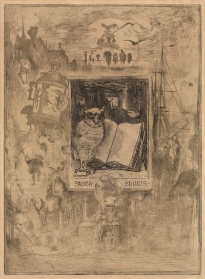 Baykuş , 1883. by Felix Hilaire Buhot