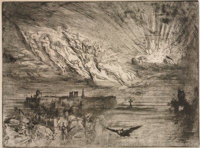 Ölülerin Şehirlerinden Gelen Ruhlar by Felix Hilaire Buhot
