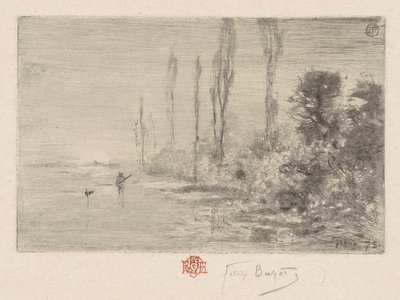 Bir Sonbahar Öğleden Sonra Sabahı, 1875. by Felix Hilaire Buhot