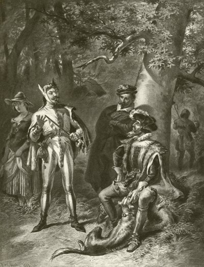 As you like it. Act V-Scene IV (gravure) by Felix Octavius Carr Darley