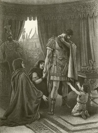 Coriolanus. Perde V, Sahne III (gravür) by Felix Octavius Carr Darley