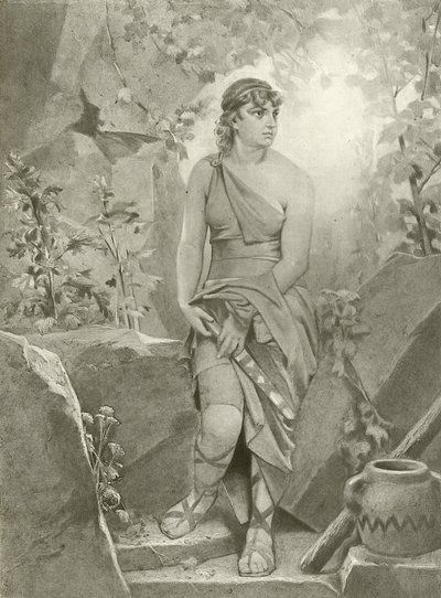 Cymbeline. Perde III, Sahne VI (gravür) by Felix Octavius Carr Darley