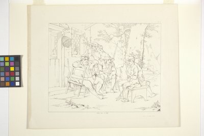 Rip Van Winkle'ın Resimleri, Levha 3 (litografi) by Felix Octavius Carr Darley