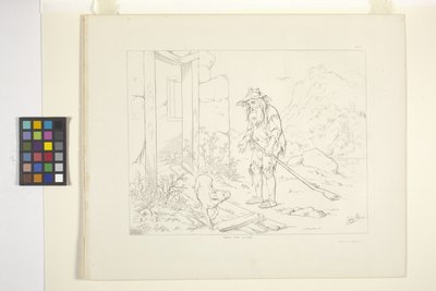 Rip Van Winkle'ın Resimleri, Levha 5 (litografi) by Felix Octavius Carr Darley