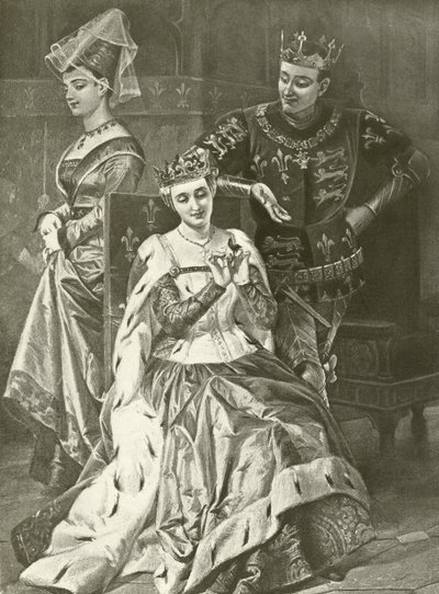 Kral Henry Beşinci. Perde V, Sahne II (gravür) by Felix Octavius Carr Darley