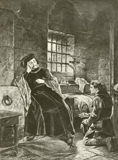 Kral İkinci Richard. Perde V, Sahne V (gravür) by Felix Octavius Carr Darley