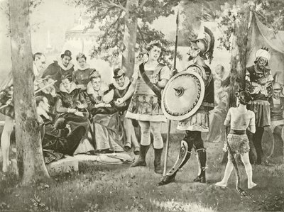 Aşkın emeği kayboldu. Perde V, Sahne II (gravür) by Felix Octavius Carr Darley