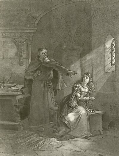 Romeo ve Juliet. Perde V, Sahne III (gravür) by Felix Octavius Carr Darley