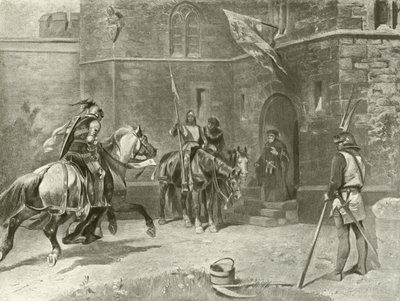 İkinci Kısım Kral Henry IV. Perde I, Sahne I (gravür) by Felix Octavius Carr Darley