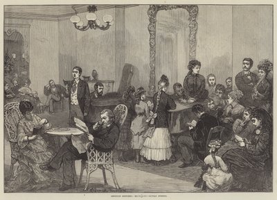 Amerikan Skeçleri, Otel Hayatı, Pazar Akşamı by Felix Regamey