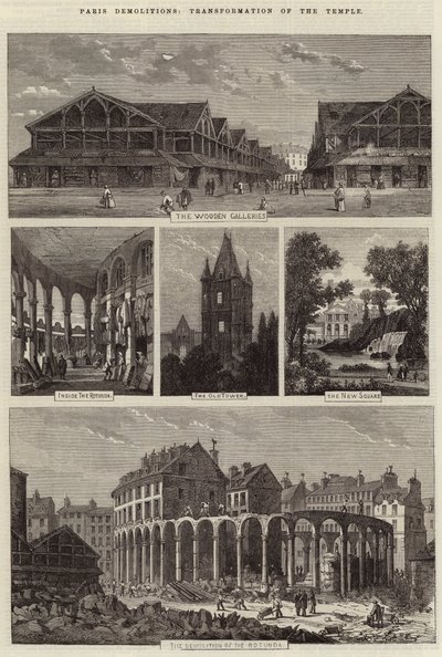 Paris Yıkımları, Tapınağın Dönüşümü by Felix Thorigny
