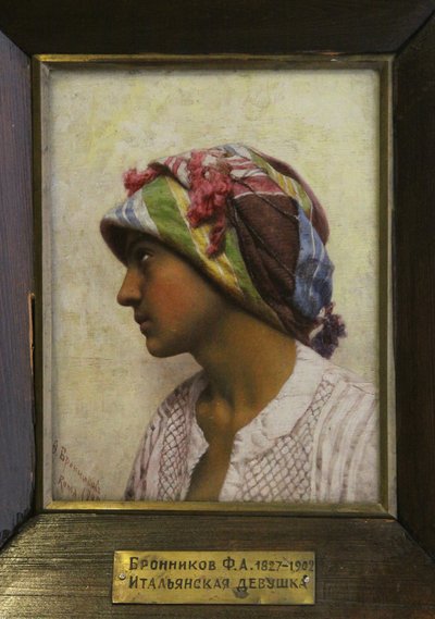 İtalyan Kız, 1880 by Feodor Andreyevich Bronnikov