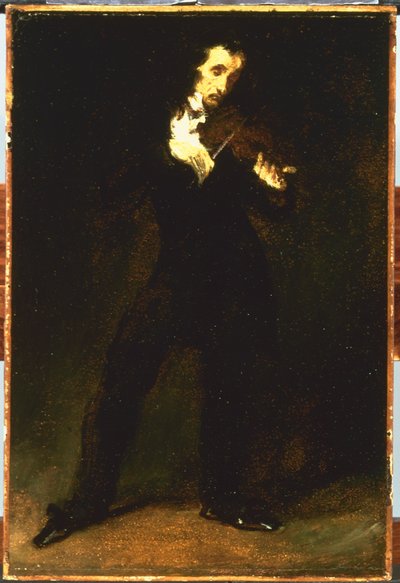 paganini by Ferdinand Victor Eugene Delacroix
