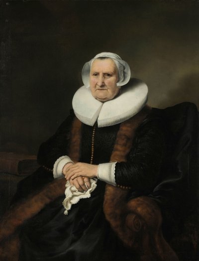 Yaşlı Bir Kadının Portresi, Muhtemelen Elisabeth Bas Yaşlı Bir Kadının Portresi, muhtemelen Elisabeth Jacobsdr Bas (1571-1649), Jochem Hendricksz Swartenhont