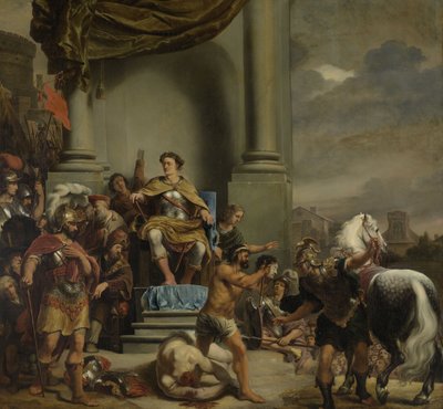 Konsolos Titus Manlius Torquatus, Oğlunun Kafasının Kesilmesini Emriyor, 1662-1664 by Ferdinand Bol