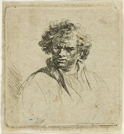 Buruk Ağızlı Kıvırcık Başlı Adam by Ferdinand Bol