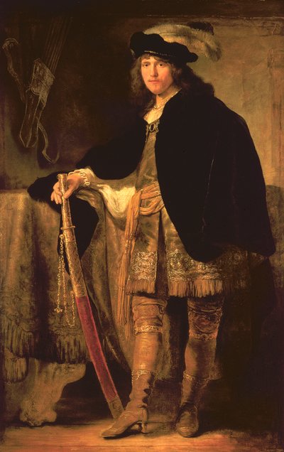 Kılıçlı Bir Genç Adamın Portresi, c.1635-40 by Ferdinand Bol
