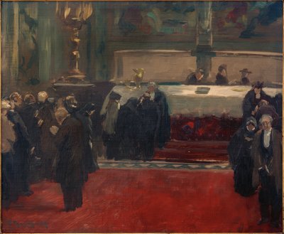 Komünyon boyama için eskiz by Ferdinand Brutt