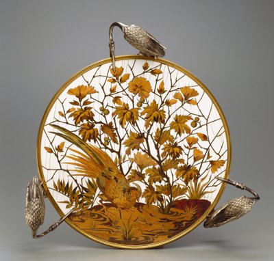 Coupe, c.1878 (gümüş pirinç, fildişi kakma, bakır alaşımı ve ahşap) by Ferdinand Duvinage