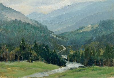 Ore Mountains ("Çek Manzaralarının 16 Görünümü 