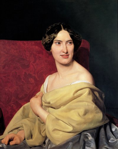 Anna Bayer, sanatçının ikinci eşi by Ferdinand Georg Waldmuller