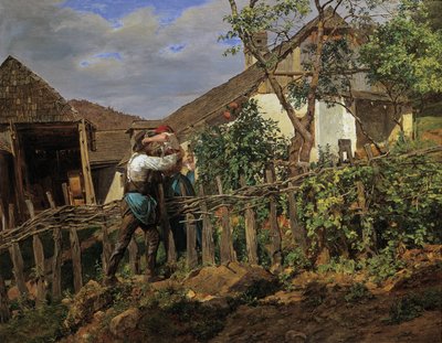 Komşular by Ferdinand Georg Waldmuller