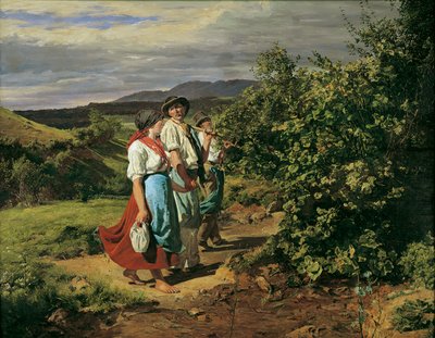İşten Eve Dönüş (The Lovers at the Crossroads) by Ferdinand Georg Waldmuller