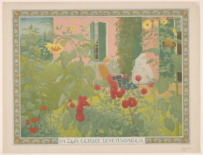 Bebek ile iki kadın Hayatının ilk günlerinde (nesne üzerindeki başlık) by Ferdinand Hart Nibbrig (signed by artist)
