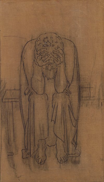 Karanlık Deha; Dunkler Dehası, 1891-2 by Ferdinand Hodler