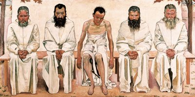 hayatın yorgunluğu by Ferdinand Hodler