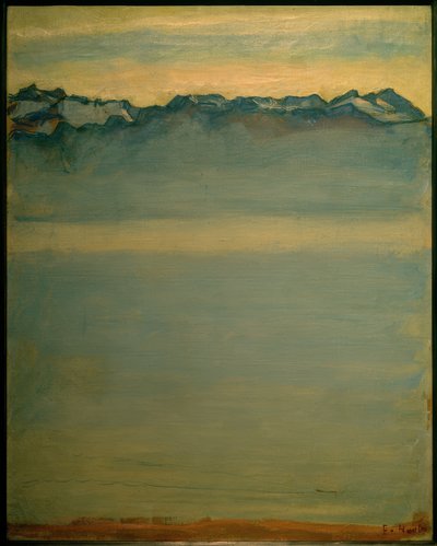 Savoy Alpleri ile Cenevre Gölü by Ferdinand Hodler