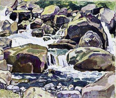 Champéry yakınlarındaki Dağ Çayı by Ferdinand Hodler