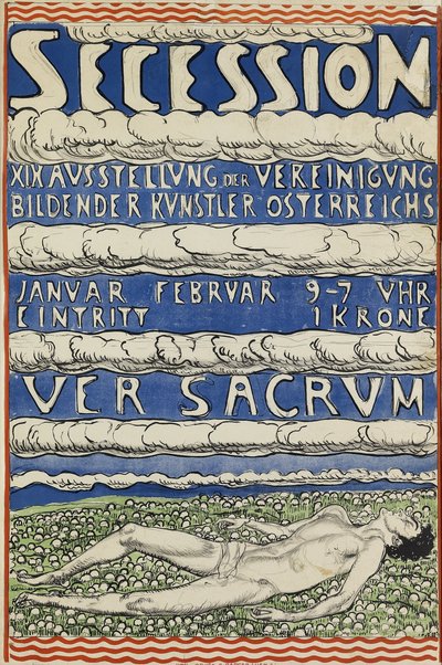 Viyana Ayrılık Sergisi Afişi by Ferdinand Hodler
