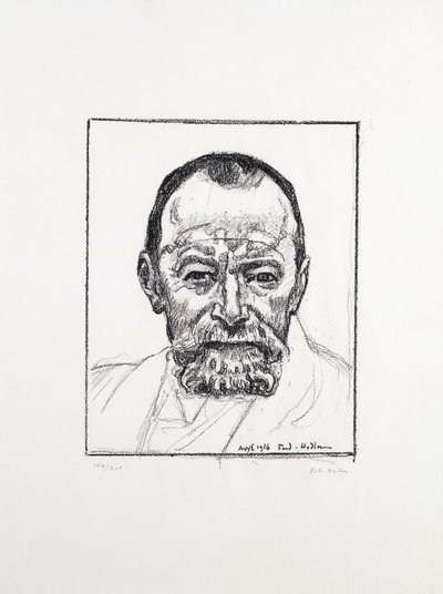 Otoportre, c. 1916-8 by Ferdinand Hodler