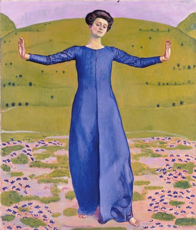 Uzaktan şarkı, 1906 by Ferdinand Hodler