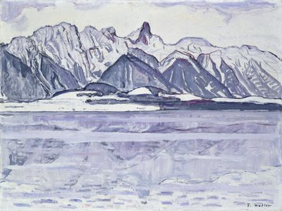 Karlı Stockhorn, 1913-1914 by Ferdinand Hodler