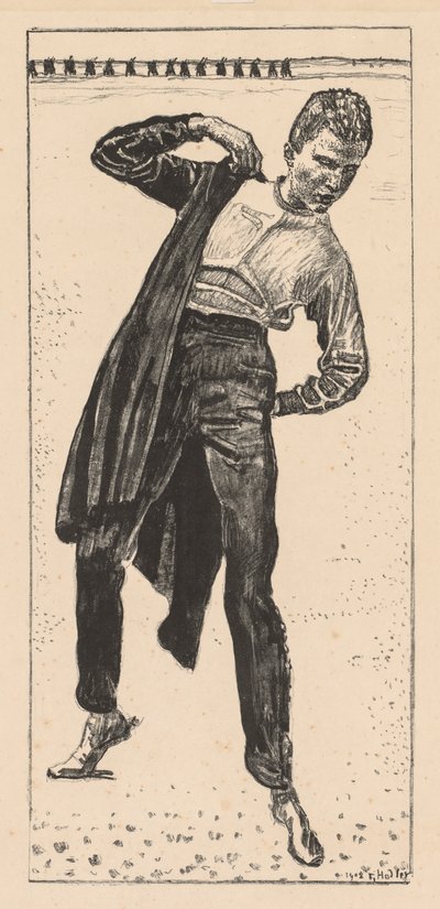 Paltosunu Giyen Öğrenci by Ferdinand Hodler