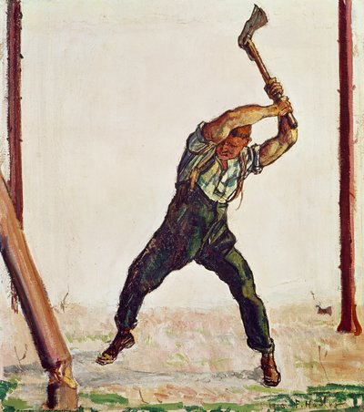 oduncu, 1910 by Ferdinand Hodler