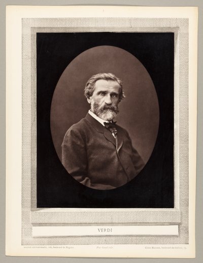 Giuseppe Verdi (İtalyan besteci, 1813-1901) by Ferdinand J. Mulnier
