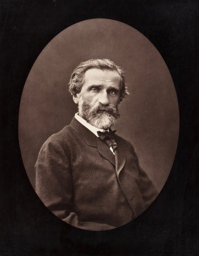Giuseppe Verdi İtalyan besteci, 1813-1901, c. 1872. by Ferdinand J. Mulnier