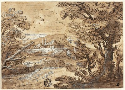 Uzakta Evli Manzara by Ferdinand Kobell