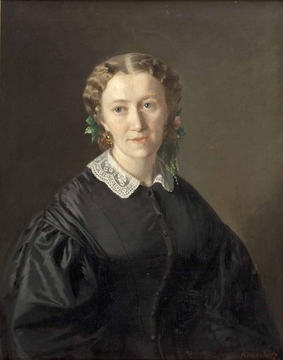 Bir Hanımefendinin Portresi by Ferdinand Krumholz
