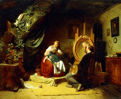 Huzursuz Küçük Bakıcı, c.1860-69 by Ferdinand Meyer Wismar