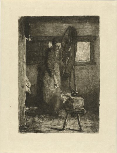 kız kurusu iş başında İş yerinde (nesne üzerindeki başlık) by Ferdinand Oldewelt