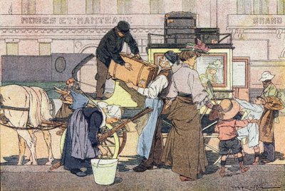 Imagier de l'enfance'de ülkeye gidiş, 1900 dolayları (gravür) by Ferdinand Raffin