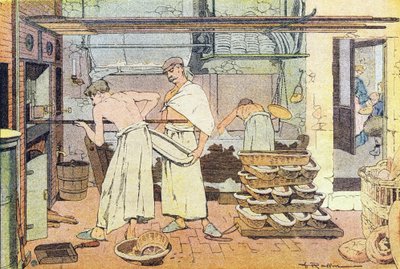 Fırıncı, resimli çocukluk kitabında, 1900 dolayları (gravür) by Ferdinand Raffin