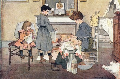 Küçük kardeş, Imagier de l'enfance'de, 1900 dolayları (gravür) by Ferdinand Raffin
